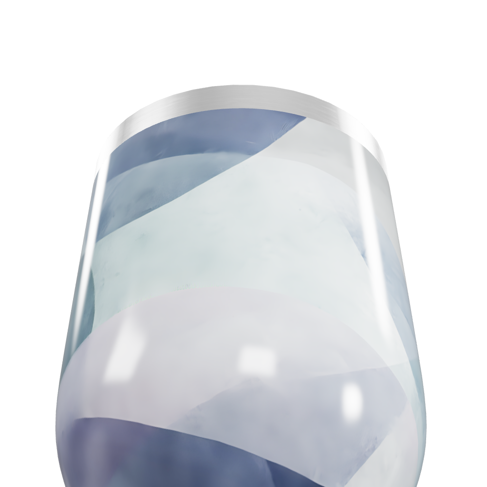 Copo Térmico Slim - Azul Marmorizado Inox