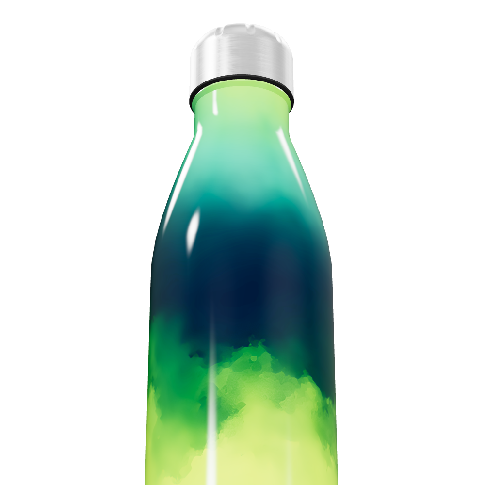 Garrafa Inox - Verde Degradê 500ml