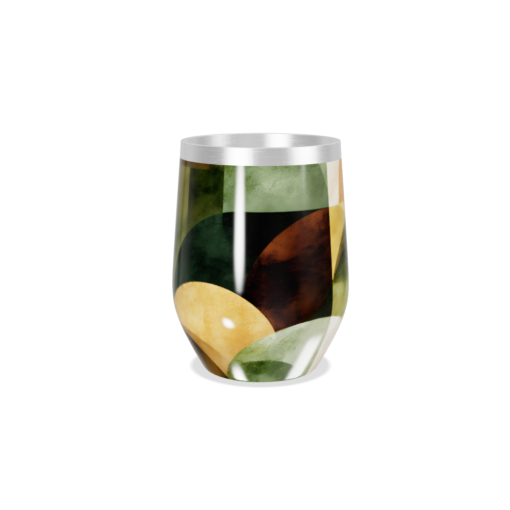 Copo Térmico Slim - Geométrico Colorido Inox