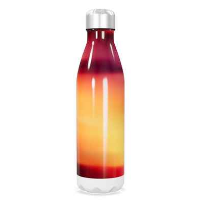 Garrafa Inox - Degradê Vermelho e Laranja