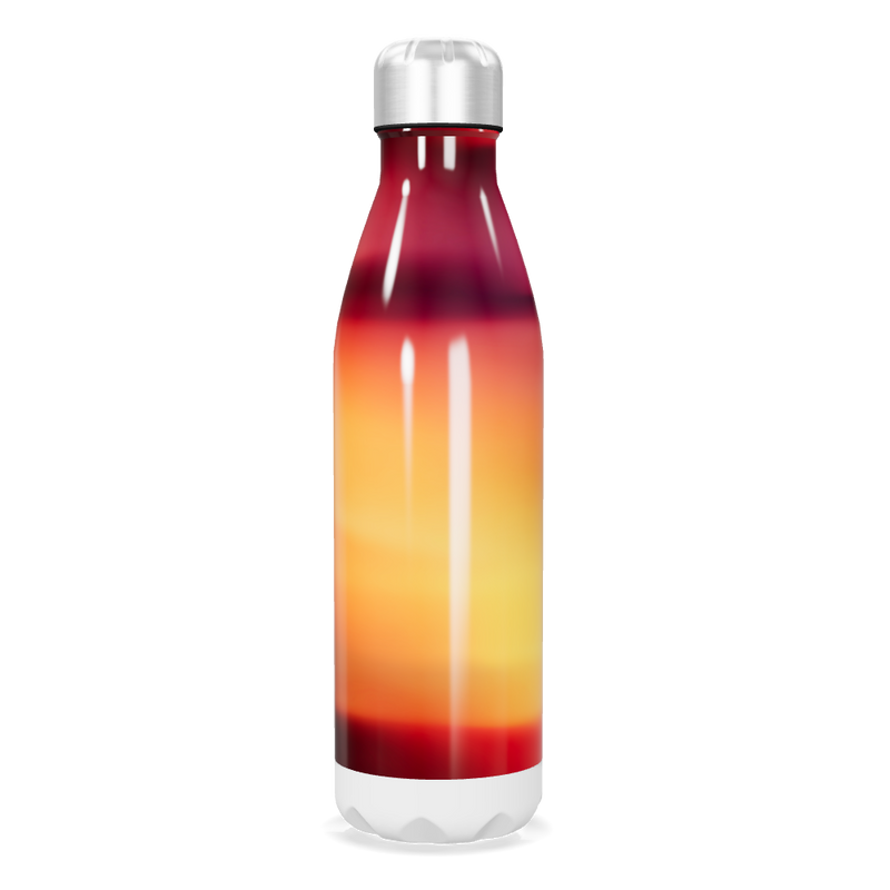 Garrafa Inox - Degradê Vermelho e Laranja