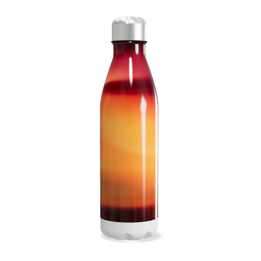 Garrafa Inox - Degradê Vermelho e Laranja