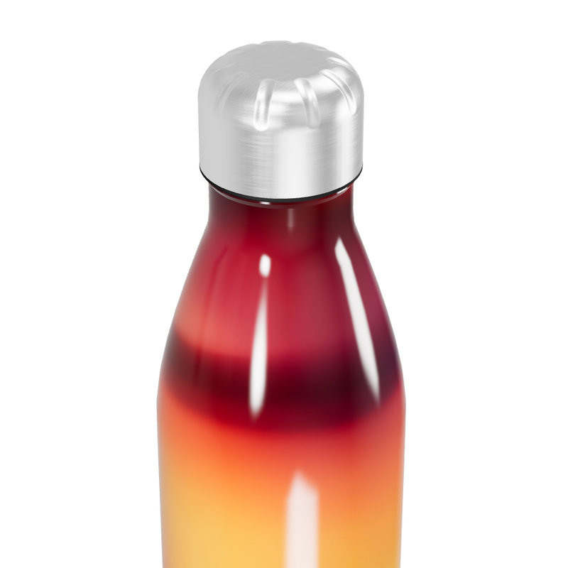 Garrafa Inox - Degradê Vermelho e Laranja