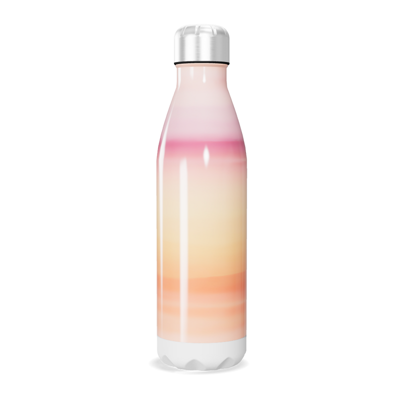 Garrafa Inox Gradiente Rosa e Laranja
