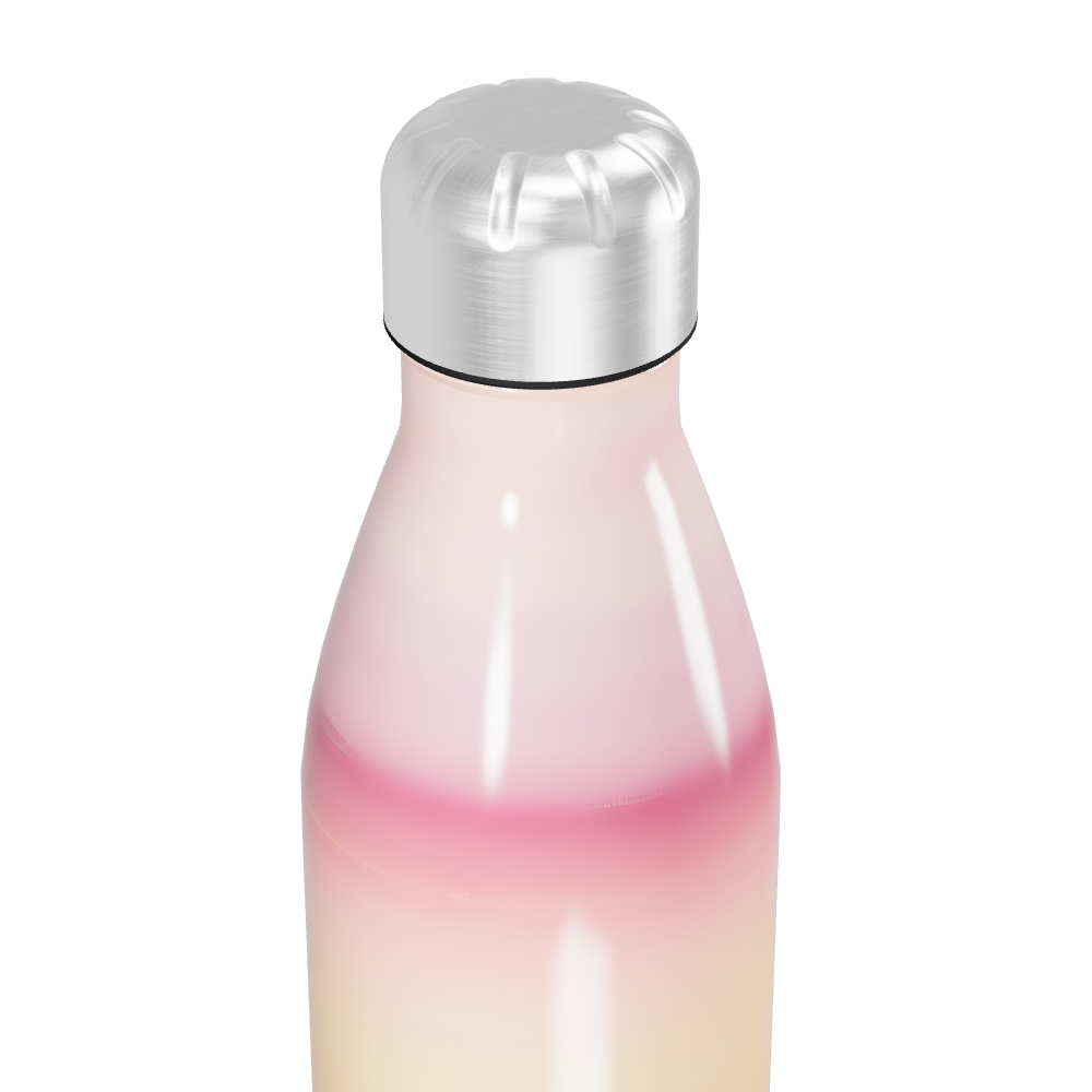 Garrafa Inox Gradiente Rosa e Laranja
