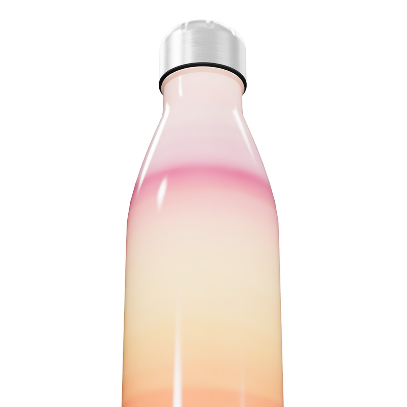 Garrafa Inox Gradiente Rosa e Laranja