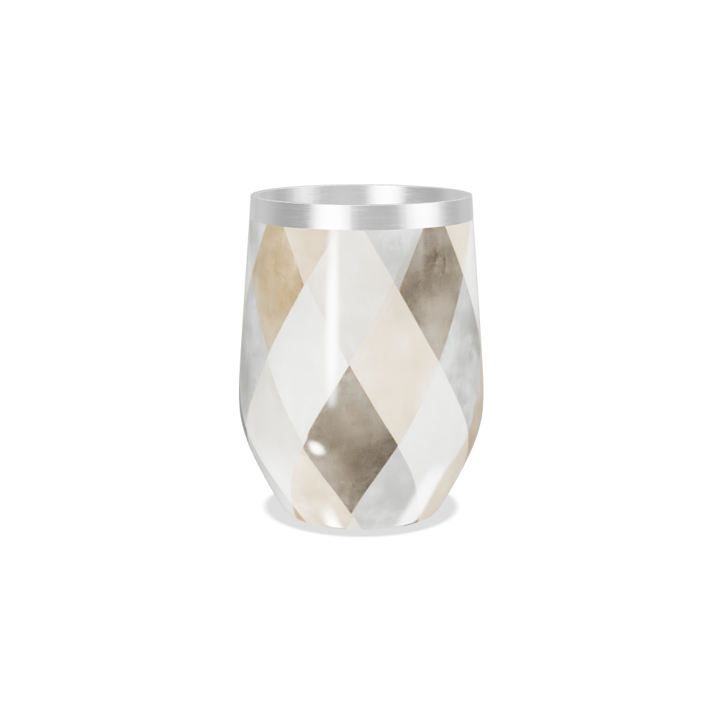 Copo Térmico Slim - Estampa Geométrica Bege