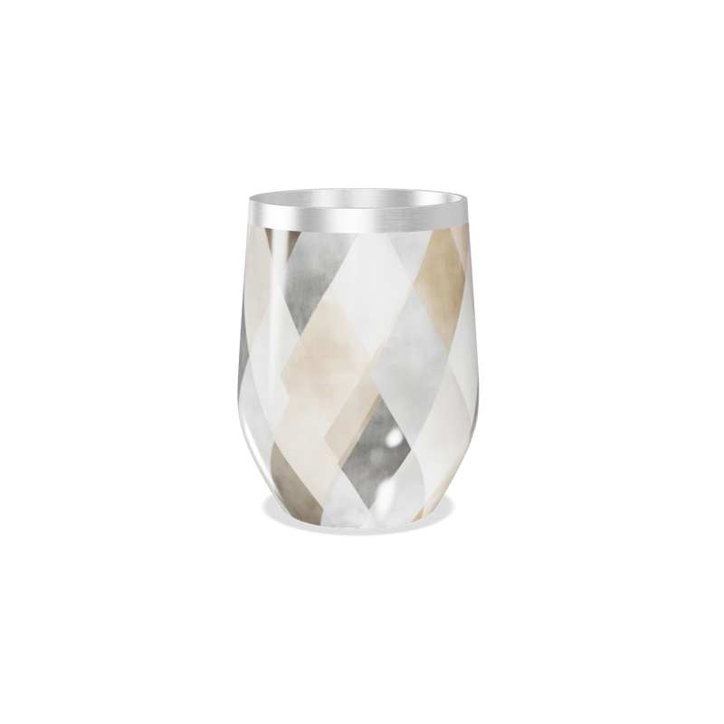 Copo Térmico Slim - Estampa Geométrica Bege