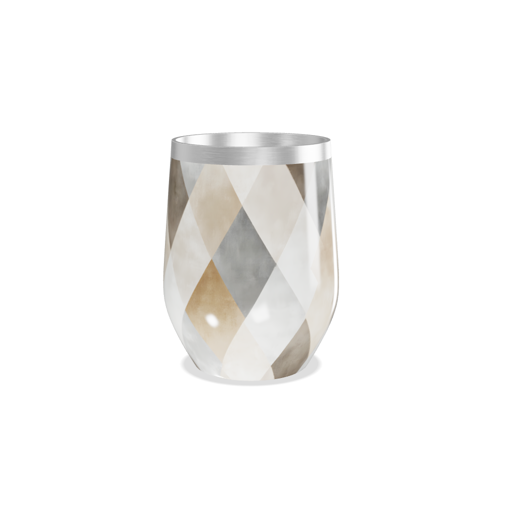 Copo Térmico Slim - Estampa Geométrica Bege