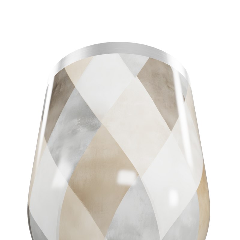 Copo Térmico Slim - Estampa Geométrica Bege