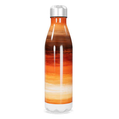 Garrafa Inox - Estampa Listrada Laranja