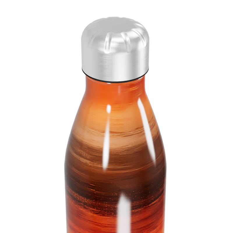 Garrafa Inox - Estampa Listrada Laranja