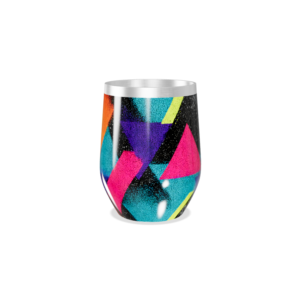 Copo Térmico Slim - Geométrico Colorido Inox