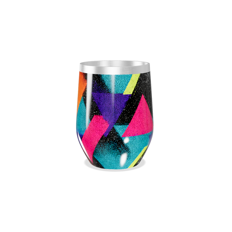 Copo Térmico Slim - Geométrico Colorido Inox
