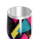 Copo Térmico Slim - Geométrico Colorido Inox