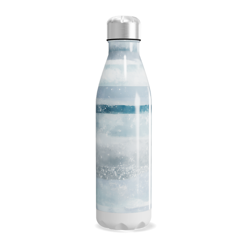 Garrafa Inox - Azul com efeito gelado