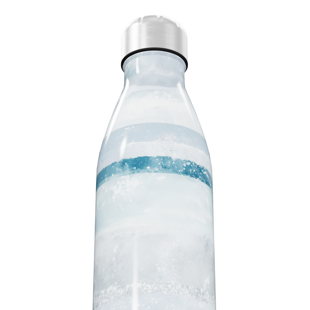 Garrafa Inox - Azul com efeito gelado