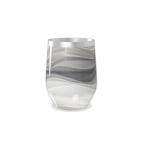 Copo Térmico Slim - Inox com Estampa Ondas