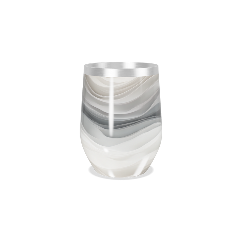 Copo Térmico Slim - Inox com Estampa Ondas