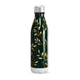 Garrafa Inox Folhas Douradas Verde