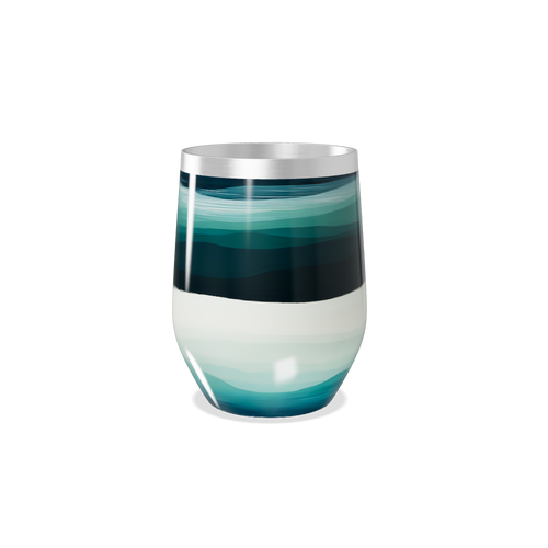 Copo Térmico Slim - Ondas Azul Inox