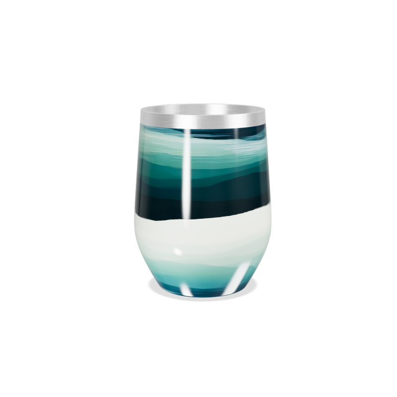 Copo Térmico Slim - Ondas Azul Inox