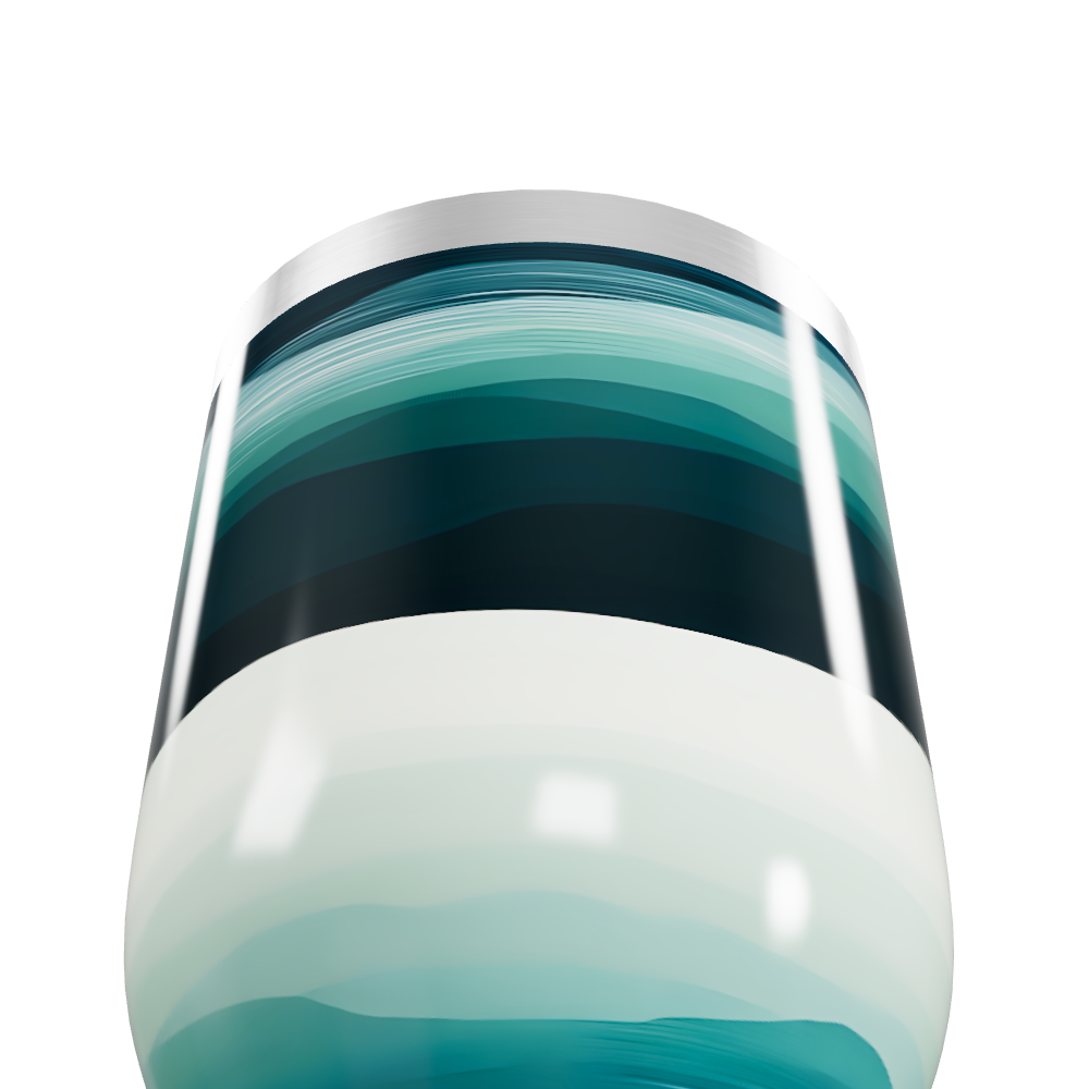 Copo Térmico Slim - Ondas Azul Inox