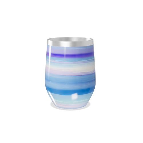 Copo Térmico Slim - Azul Listrado Aço Inox