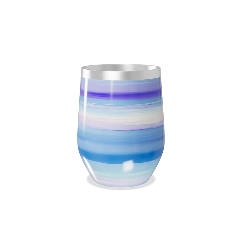 Copo Térmico Slim - Azul Listrado Aço Inox