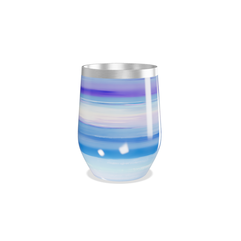 Copo Térmico Slim - Azul Listrado Aço Inox