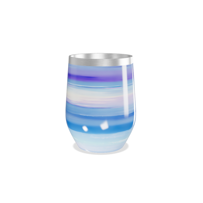 Copo Térmico Slim - Azul Listrado Aço Inox