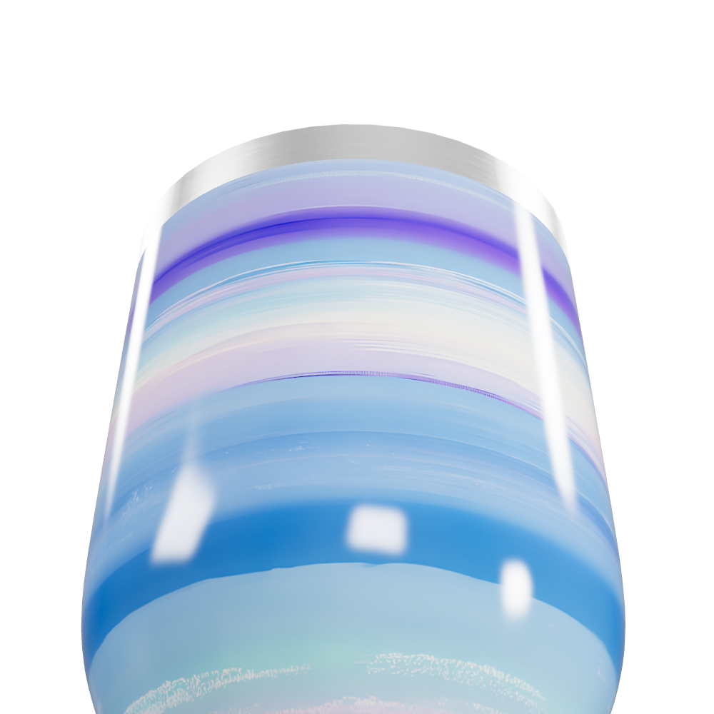 Copo Térmico Slim - Azul Listrado Aço Inox