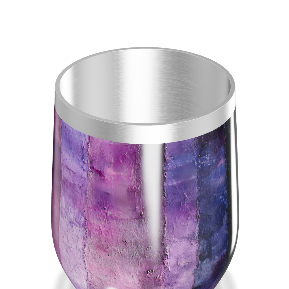 Copo Térmico Slim - Roxo Preto Inox