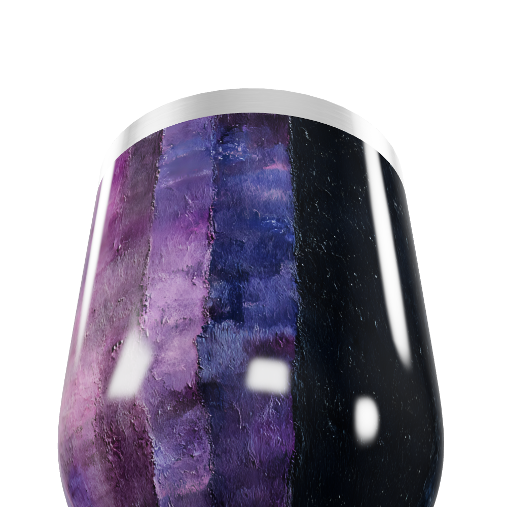 Copo Térmico Slim - Roxo Preto Inox