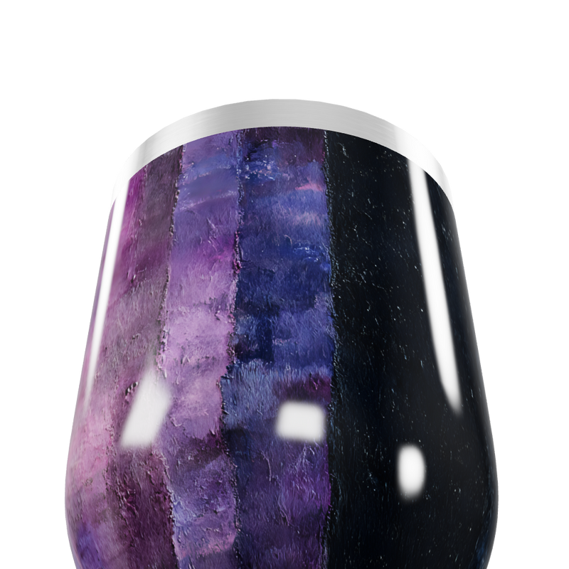 Copo Térmico Slim - Roxo Preto Inox