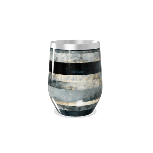 Copo Térmico Slim Listrado Cinza Aço