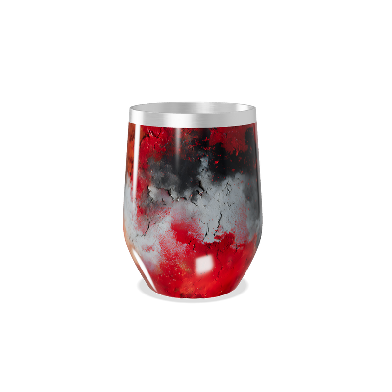 Copo Térmico Slim - Vermelho Marmorizado