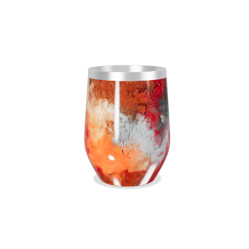 Copo Térmico Slim - Vermelho Marmorizado