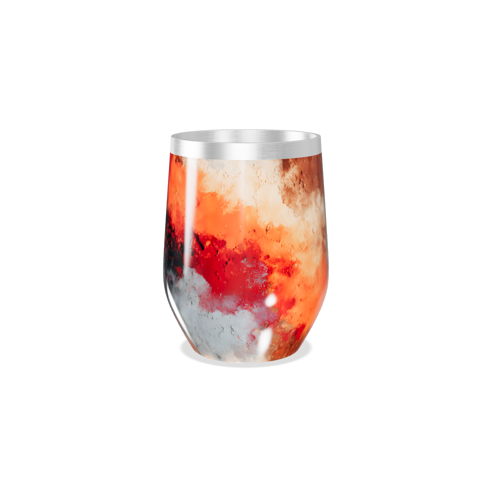 Copo Térmico Slim - Vermelho Marmorizado