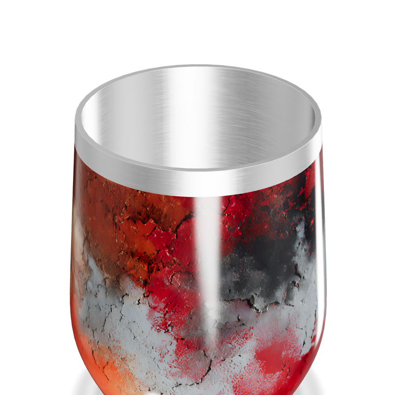 Copo Térmico Slim - Vermelho Marmorizado