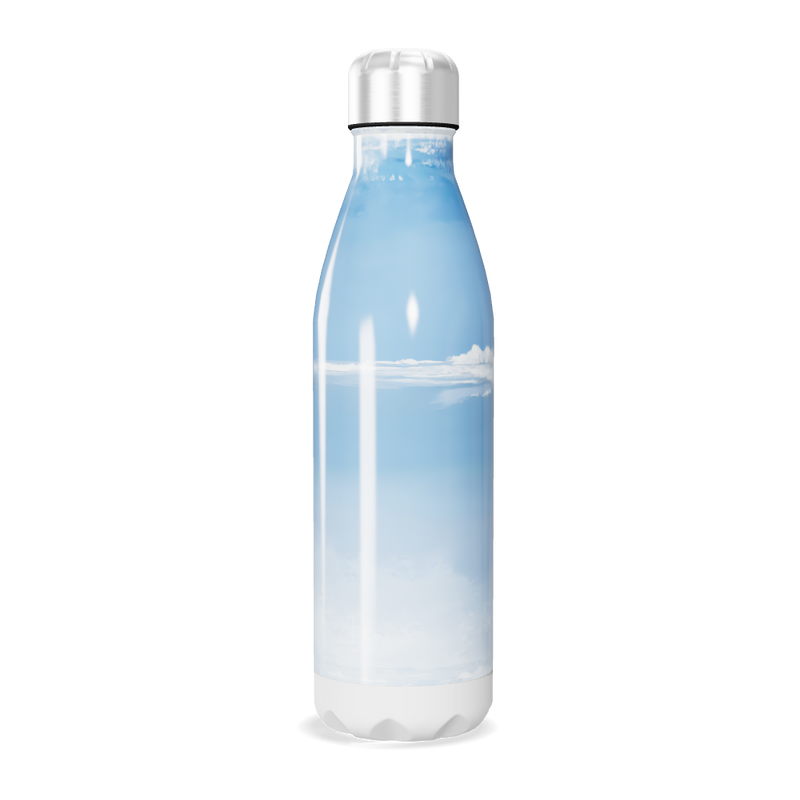 Garrafa Inox - Azul com Estampa de Céu