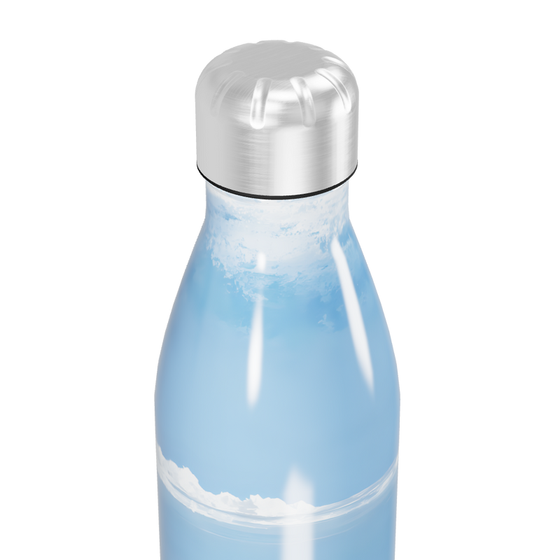 Garrafa Inox - Azul com Estampa de Céu