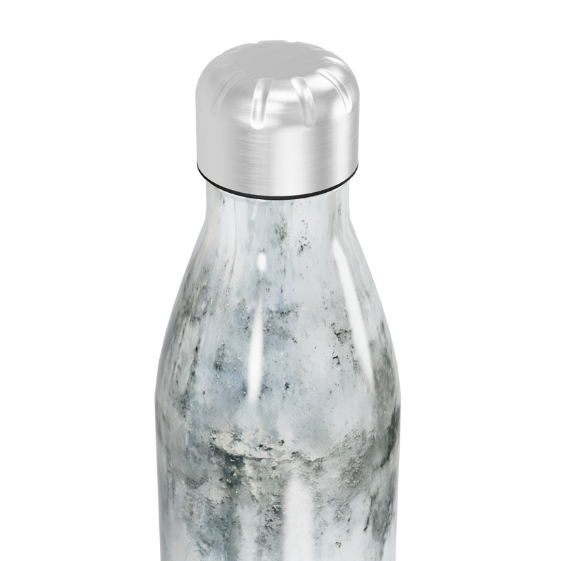 Garrafa Inox - Estampa Mármore Branca
