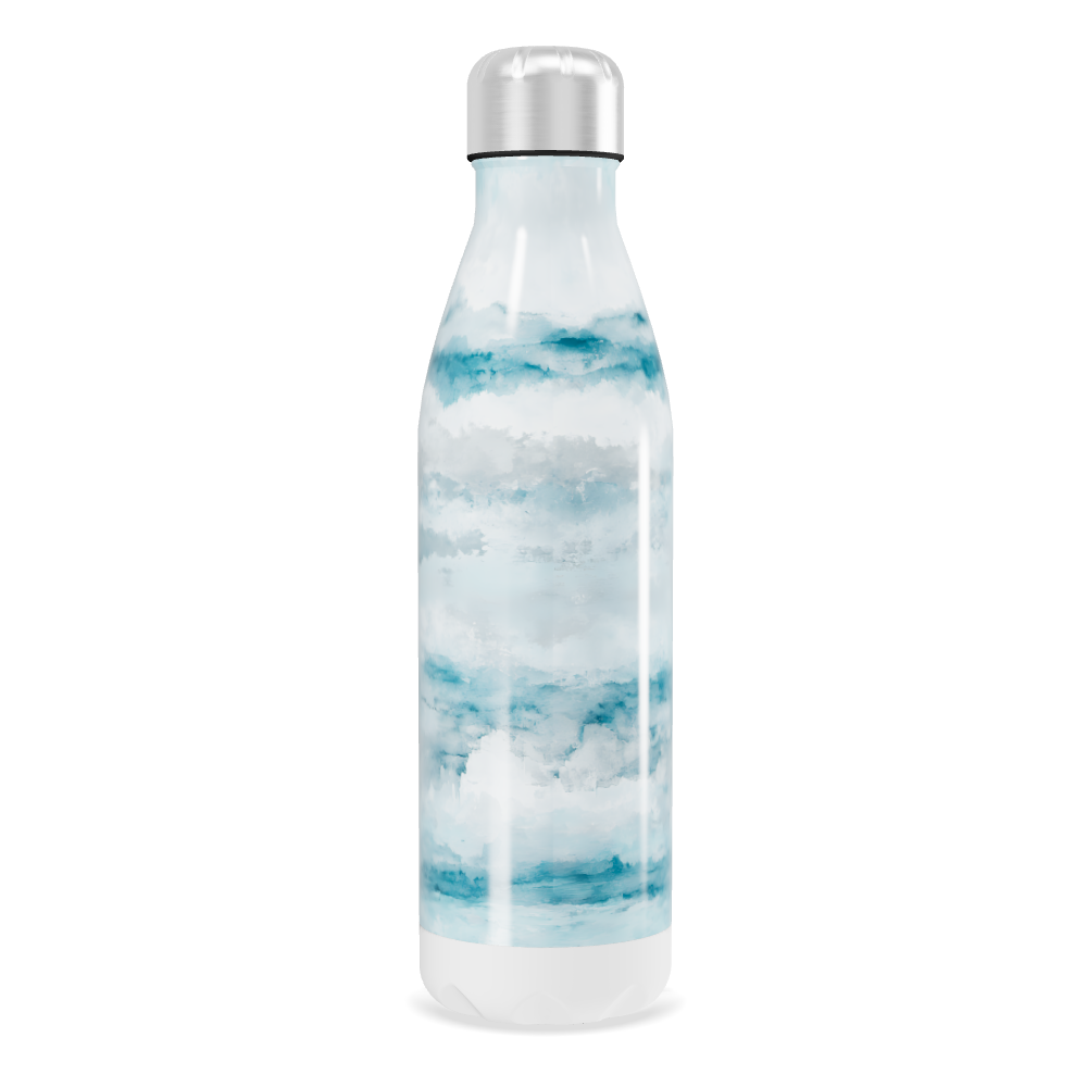 Garrafa Inox Azul - Estampa Ondas