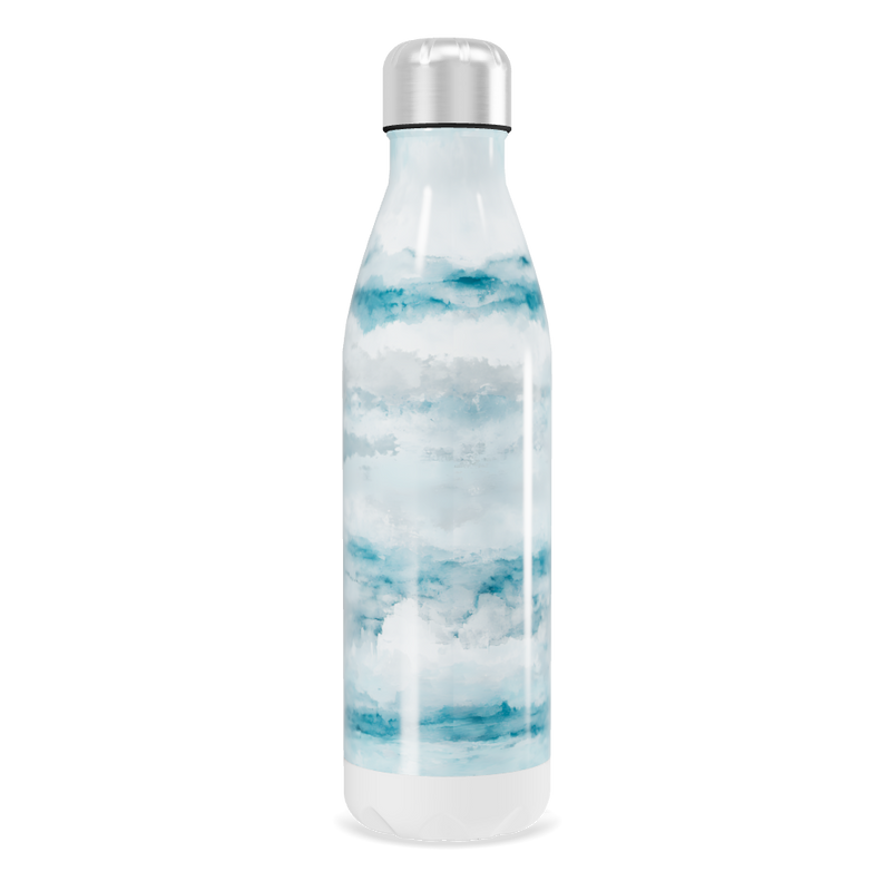 Garrafa Inox Azul - Estampa Ondas