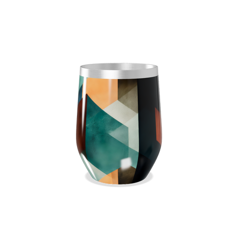 Copo Térmico Slim - Estampa Geométrica Colorida