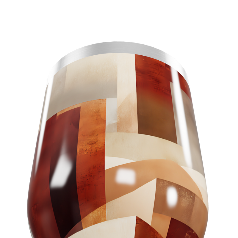 Copo Térmico Slim - Estampado Geométrico Colorido