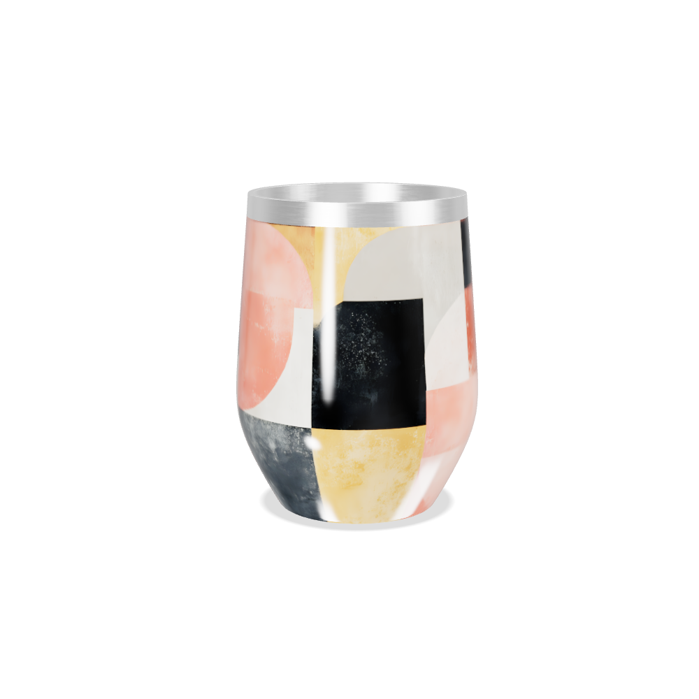 Copo Térmico Slim - Estampa Geométrica Colorida