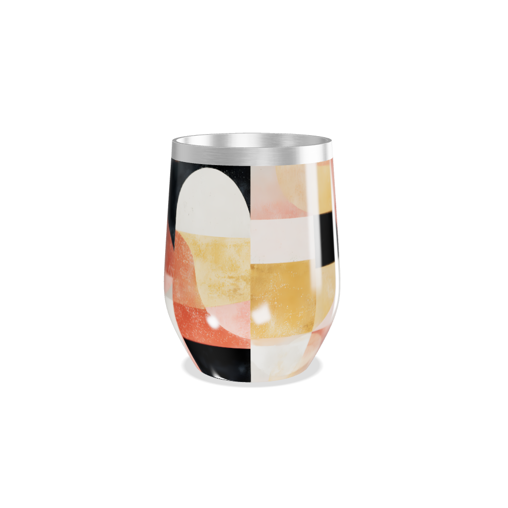 Copo Térmico Slim - Estampa Geométrica Colorida