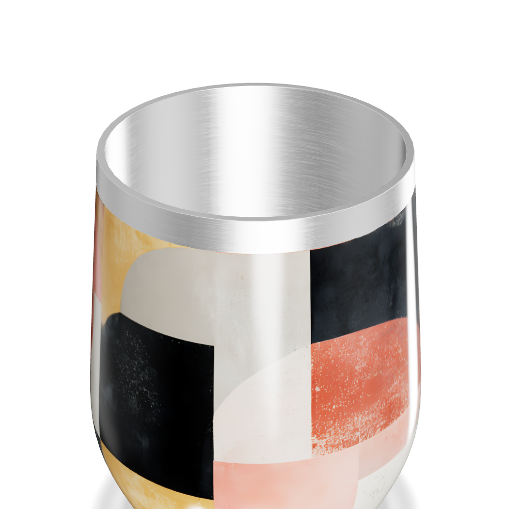 Copo Térmico Slim - Estampa Geométrica Colorida